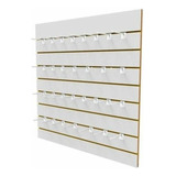 Painel Canaletado 90x90 Branco Mdf Canaletado 2 Unidades