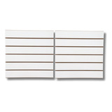 Painel Canaletado Branco Mdf 0,61 X 0,61 - 2 Unidades