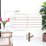 Painel Canaletado Branco Mdf 0,61 X 0,61 - 2 Unidades