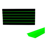 Painel Canaletado Preto 0,61 X 1,22m + Canaletas Perfil Pvc