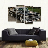 Painel Carro Cadillac Deville Coupe 1954 Em Tecido 4 Peças 1