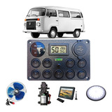 Painel Comando 9 Chaves Motorhome Barco Trailer Kombi Lancha