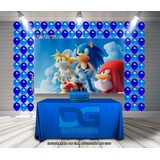 Painel De Festa Sonic Jogos Filme
