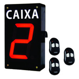 Painel De Fila Única Slaser - Caixa - 3 Controles Remotos