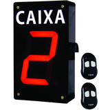 Painel De Fila Única Slaser - Caixa - Controle Remoto