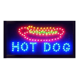 Painel De Led Letreiro Luminoso Placa Hot Dog 110v Ou 220v