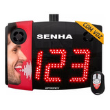 Painel De Senha Sequencial Grande Com Voz E 2 Controles