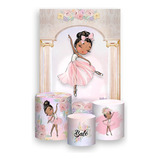 Painel Festa 1,5x2,2+ Trio De Capas- Bailarina Colunas 09