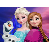 Painel Festa Decoração  Frozen Disney Olaf  2x1,2m