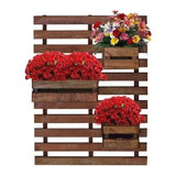 Painel Floreira Jardim Vertical 70 X 80 Cm Com Cachepot