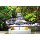 Painel Fotográfico 3d Paisagem Cachoeira Florestas