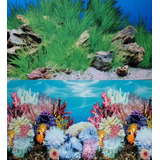 Painel Fundo Enfeite Aquario Coral Planta