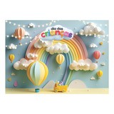 Painel Fundo Fotográfico Horizontal 1,5x2,2 Dia Das Crianças