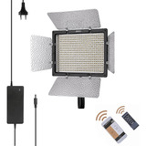 Painel Iluminador Led Yongnuo Yn600l Ii Bi-color Com Fonte Cor Da Estrutura Preto Cor Da Luz Branco-neutro 110v/220v