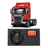 Painel Interruptor Farol Pisca Alerta Compatvel Scania S5 S6