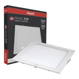 Painel Led Embutir Quadrado Slim 30w