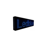 Painel Letreiro Led Digital 100x20 Externo Azul Wifi App
