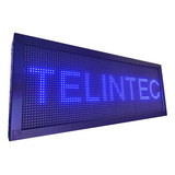 Painel Letreiro Led Digital 200x40 Externo Azul