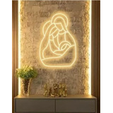 Painel Luminoso Led Neon - Maria, José E Menino Jesus 50cm