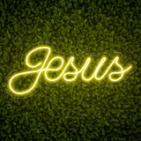Painel Neon Led Jesus Natal Igreja