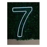 Painel Neon Numero Sete 7 Instagram