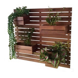 Painel Para Horta Vertical Em Madeira Maciça - Resistente!
