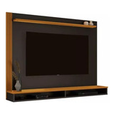 Painel Para Tv 55 Polegadas 140cm Davos Edn Cor Preto/cedro