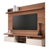 Painel Para Tv Home Suspenso Livin 1.8 Nature Off White 