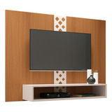 Painel Para Tv Suspenso 47 Com Nicho Format Off/cinamomo