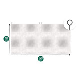 Painel Pegboard 2 Chapas Eucatex Perfurado 20 Ganchos 60x120