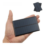Painel Placa Com Fio Solar 6v 1w 200ma 110x60mm Mini