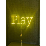Painel Placa Decorativa Neon Led Play