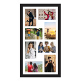 Painel Quadro Para Fotos Moldura C/vidro Para 8 Fotos 10x15