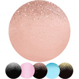 Painel Redondo Sublimado 3d Glitter Em Tecido - 1,5x1,5m