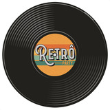 Painel Redondo Sublimado 3d Vintage Retro