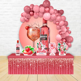 Painel Redondo Sublimado E Displays Gin