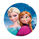 Painel Redondo Sublimado Festa Infantil Frozen
