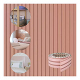 Painel Ripado Autocolante Eva Rolo 10 Metros 10cm Play Rosa