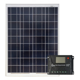 Painel Solar Komaes 85w + Controlador De Carga 10a