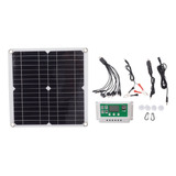 Painel Solar Portátil 12w 18v Bateria De Lítio Solar