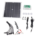 Painel Solar Portátil 12w 18v Bateria De Lítio Solar