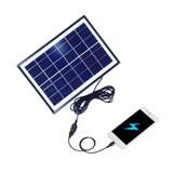 Painel Solar Portátil Carregador Usb Celular