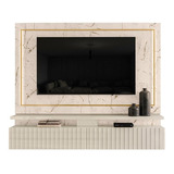 Painel Suspenso Para Tv Até 75'' Rack Led 2 Gavetas Gaia Co