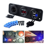Painel Voltímetro Usb Jet Lancha Barco Van Kombi Motor Home