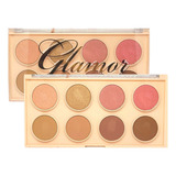 Paleta Contorno Blush E Iluminador Glamor