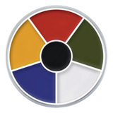 Paleta Cream Color Circle Multi Color Kryolan 30g 6 Cores