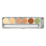 Paleta De Corretivo Kryolan Dermacolor 6 Cores Modelo Bp 1 Tom 6 Cores