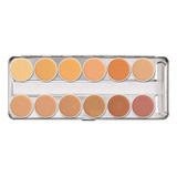 Paleta De Corretivos Dermacolor Camuflagem Em Creme 12 Cores