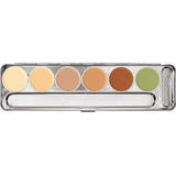 Paleta Dermacolor 6 Cores Kryolan Modelo Bp1