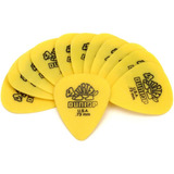 Palheta Dunlop Tortex 0.73mm 12 Un Standard - Amarelo